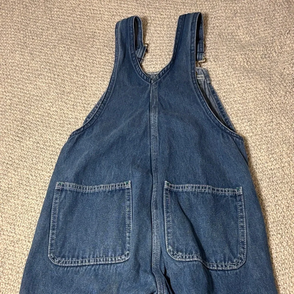 Liberty Denim Overalls with Green Trim Youth